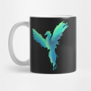 Dry brush Phoenix blue Mug